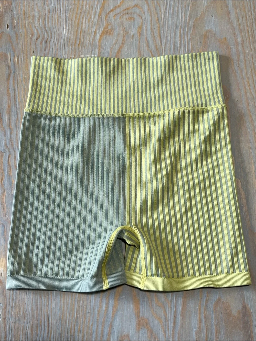 Free People movement mixed striped bike shorts size XS/S
